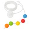 6 Foot with 5 Beads Vision Convergence Training - Convergence Insufficiency Tool - Train Vision, Athletic Performance, and More!, White view 1