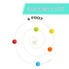 6 Foot with 5 Beads Vision Convergence Training - Convergence Insufficiency Tool - Train Vision, Athletic Performance, and More!, White view 2