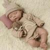 18 Inch Lifelike Reborn Baby Dolls - Full Platinum Silicone Newborn Boy Doll 7 Lb Anatomically Correct Sleeping Real Life Bebe with Gift Box Painted view 1