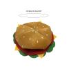 Burger Hat, Costume with Headwear, Kids Cartoon Unique Cheeseburger Shape, Funny and Cute, Can be Used for Birthday Parties and Other Holiday Dress Up etc. view 2