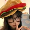 Burger Hat, Costume with Headwear, Kids Cartoon Unique Cheeseburger Shape, Funny and Cute, Can be Used for Birthday Parties and Other Holiday Dress Up etc. view 4