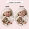 18 Inch Full Body Silicone Reborn Baby Doll Girl, 46 CM Soft Handmade Bebe Newborn Baby Doll Painted view 4
