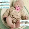 18 Inch Lifelike Reborn Baby Dolls - Full Platinum Silicone Newborn Boy Doll 7 Lb Anatomically Correct Sleeping Real Life Bebe with Gift Box Unpainted view 2