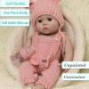 46CM Lifelike Reborn Baby Dolls Silicone Full Body, 18inch Soft Handmade Newborn Girl Doll Gift Unpainted view 2