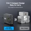 240W GaN Charger, 5-Port USB C Charger with 140W Max PD 3.1 Port, LED Display Desktop Charging Station Adapter for MacBook Pro/Air M3/M2/M1, Laptops, iPhone 17/16, Galaxy S24/S23, iPad, Steam Deck view 4