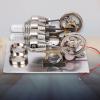 4 Cylinder Stirling Engine Miniature Hot Air Power Generator Physics Lab Teaching Model Educational Toy Generator view 2