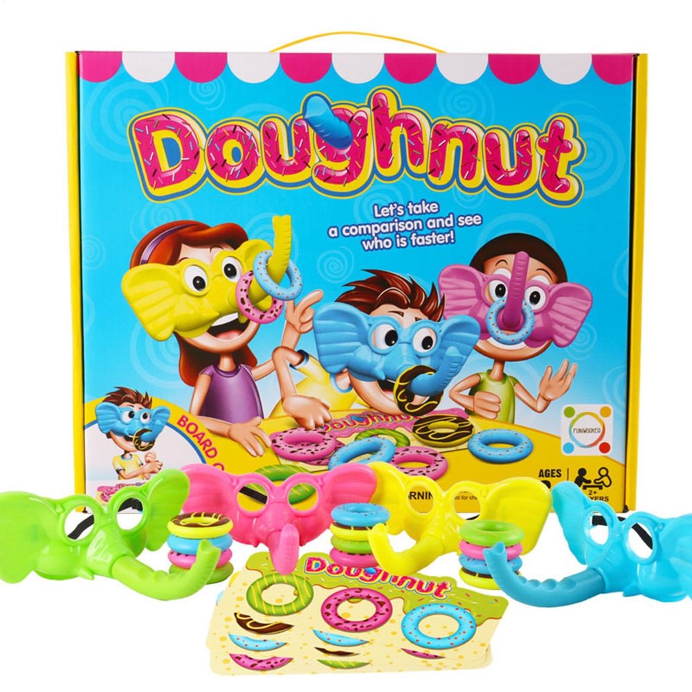 Elephant Table Games - Fun Family Games, Portable Elephant Game | for Travel Company Travel, Interactive Puzzle Animal Toys, Engagen Skill Challenge Compact