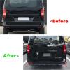Rear Bumper Diffuser Lip Side Splitters Spoiler Lip Protector Compatible With Benz Vito Viano V Class W447 V220 V250 V260 2016-2023(Glossy black) view 2