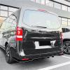 Rear Bumper Diffuser Lip Side Splitters Spoiler Lip Protector Compatible With Benz Vito Viano V Class W447 V220 V250 V260 2016-2023(Glossy black) view 3
