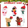 CCINEE Christmas Finger Puppets for Kids, 5pcs Soft Plush Xmas Characters Finger Toys for Toddlers Story Time Playtime Shows Christmas Party Favors Gift Rewards view 2