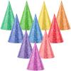 Adecortalk 10 Pcs Mini Birthday Hats for Stuffed Animals Cute Cone Party Hats Glitter for Stuffed Animals Pets Cat Dog Birthday Holiday Accessories Decorations Supplies view 1