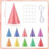 Adecortalk 10 Pcs Mini Birthday Hats for Stuffed Animals Cute Cone Party Hats Glitter for Stuffed Animals Pets Cat Dog Birthday Holiday Accessories Decorations Supplies view 2