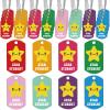 Dansydaisy 64 Pcs Student Incentives Acrylic Star Student Dog with Chains Recognition Tag Education Awards Prizes Bulk for School Classroom Reward Teacher Supplies, 8 Styles view 1