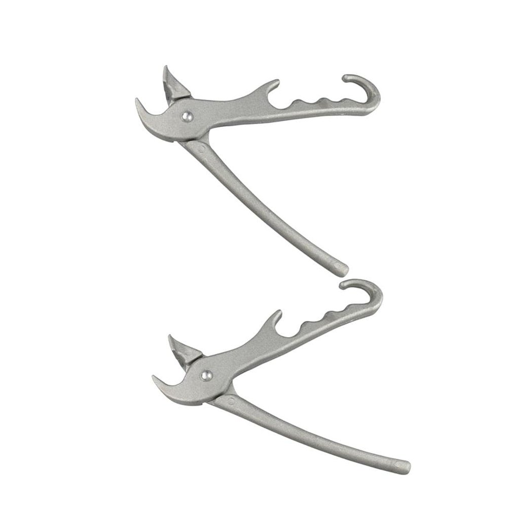 Aluminum Pizza Pan Gripper - Heat-Resistant Bakeware Clamp with Ergonomic Handle, Oven Safe Kitchen Tool, 2 Pack