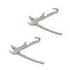 Aluminum Pizza Pan Gripper - Heat-Resistant Bakeware Clamp with Ergonomic Handle, Oven Safe Kitchen Tool, 2 Pack view 2