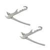 Aluminum Pizza Pan Gripper - Heat-Resistant Bakeware Clamp with Ergonomic Handle, Oven Safe Kitchen Tool, 2 Pack view 3