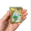 DMtse Chinese Feng Shui Protection Amulet Card for Avalokitesvara Kwan Yin Guanyin Riding On Green Color A Dragon for Good Luck Auspicious Success and Protection view 4