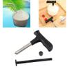 Coconut Opener Tool with Stainless Steel Drill and Plastic Handle for Fresh Coconut Water view 2