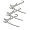 3 Pcs Aluminum Pizza Pan Gripper with Ergonomic Handle, Heat-Resistant Kitchen Tool for Safe Lifting of Hot Plates, Bowls, and Baking Trays view 1
