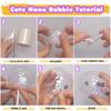 FUNSHOWCASE Nano Tape Bubble Kit with Clay, Marker, 6-Design Guide Squishy Maker Set view 4