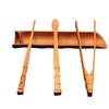 Bamboo Matcha Tea Spoon Utensil Set - Chinese Gongfu Tea Ceremony Tools with Tea Scraper, Clip, Needle, and Spoon view 3