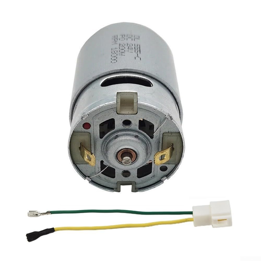 Electric Car Toy Motor DL 555-C 24V, High Speed and Power Electric Motor DL Fit for Children Electric Car Toy Motor, Children Ride On Toys Replacement Parts, with Gear and Wire(555 24V 18000 9T)