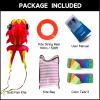 43ft Large Kites for Adults,3D Goldfish Frameless Soft Umbrella Giant Flying Kites,Easy to Fly with 330Ft Kite String in Beach and Amusement Parks-Ages 12+ (Yellow Pink) view 4