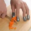 4 PCS Stainless Steel Adjustable Finger Guard Protector for Cooking Slicing Chopping view 1