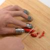 4 PCS Stainless Steel Adjustable Finger Guard Protector for Cooking Slicing Chopping view 2