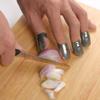 4 PCS Stainless Steel Adjustable Finger Guard Protector for Cooking Slicing Chopping view 3