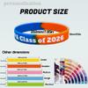 Auroyagift 10-5000PCS Custom Rubber Bracelets, Your Slogan Logo Text, Personalized Silicone Wristbands, Segmented Colors, Custom Silicone Bracelets for Motivation, Holiday Gifts, Companies, Parties view 2