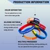 Auroyagift 10-5000PCS Custom Rubber Bracelets, Your Slogan Logo Text, Personalized Silicone Wristbands, Segmented Colors, Custom Silicone Bracelets for Motivation, Holiday Gifts, Companies, Parties view 4