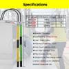 LGHLZGVF Portable High Voltage Insulated Rescue Hook, Electrocution Emergency Rescue Pole with Hook, Fire Electrician Factory Home(Yellow,3.3Ft) view 2