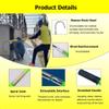 LGHLZGVF Portable High Voltage Insulated Rescue Hook, Electrocution Emergency Rescue Pole with Hook, Fire Electrician Factory Home(Yellow,3.3Ft) view 3