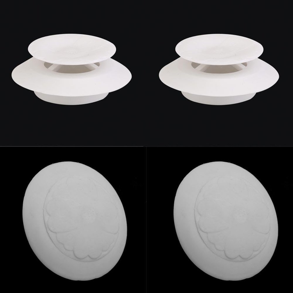 4 Rubber Pop Up Drain Plug Stopper for Kitchen Bathroom Sink Bathtub 4cm Aperture White