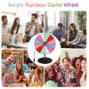 12 Slots Prize Wheel - Table Prize Wheel Spinner | Spining Wheel | Heavy Duty Base With Dry Erase Marker For Customization, Perfect For Trade Shows, Carnivals, Home Parties, Raffles, Games, Event Priz view 4