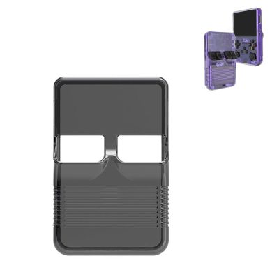 for R36S Silicone Protective Case,Transparent Case for R36S Retro Handheld Game Console,Anti-Scratch Washable Silicone Case for R36S Handheld Game Console Accessories (Transparent Black)