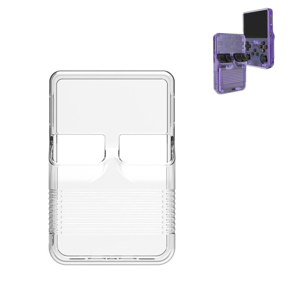 for R36S Silicone Protective Case,Transparent Case for R36S Retro Handheld Game Console,Anti-Scratch Washable Silicone Case for R36S Handheld Game Console Accessories (Transparent)