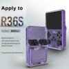 for R36S Silicone Protective Case,Transparent Case for R36S Retro Handheld Game Console,Anti-Scratch Washable Silicone Case for R36S Handheld Game Console Accessories (Transparent) view 2