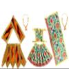 MATA Rani Dress 5 Inches l Lehanga Patka with Embroidery Work l Poshak for Durga MATA Devi Ji for Navratri Special Pack of 3 view 2