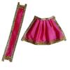 MATA Rani Dress 5 Inches l Lehanga Patka with Embroidery Work l Poshak for Durga MATA Devi Ji for Navratri Special Pack of 3 view 4