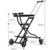 HBJWOV Removable Two-Stage Adjustment, Piece Retractable, Portable and Foldable Children's Simple Tricycle Four-Wheel Baby Stroller view 2