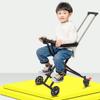 HBJWOV Removable Two-Stage Adjustment, Piece Retractable, Portable and Foldable Children's Simple Tricycle Four-Wheel Baby Stroller view 4