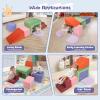 Lischwert Foam Climbing Blocks for Toddlers 1-3, Soft Play Set with Crawling Exploration Toys, Indoor Outdoor Infant Safe Blocks for Baby Gym Toddler Playground view 3