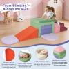 Lischwert Foam Climbing Blocks for Toddlers 1-3, Soft Play Set with Crawling Exploration Toys, Indoor Outdoor Infant Safe Blocks for Baby Gym Toddler Playground view 4