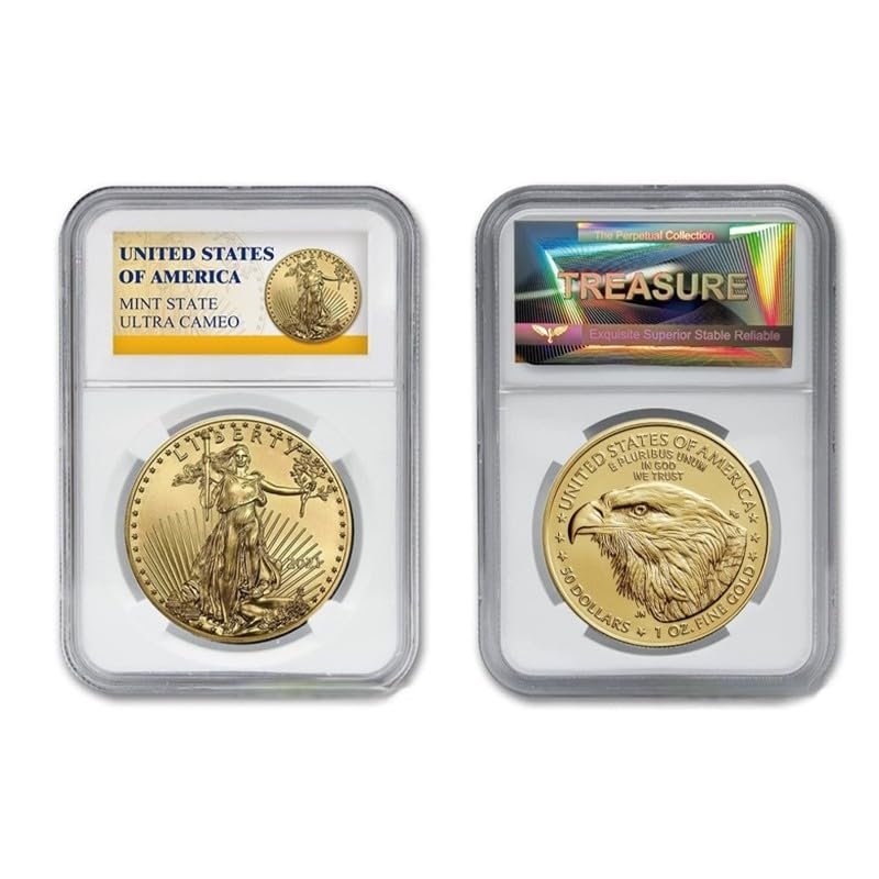 2024 American Eagle Coin Liberty Replica Uncirculated Gold-Plated Coin 1oz Uncirculated Commemorative Coin (2021 Year)