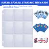 200 Pack 9 Pocket Trading Card Sleeve Pages,Page Protectors Card Sleeves Binder Sheets for 3 Ring Binder,Card Binder Sleeves for Baseball, Football, Game Sport Business Cards view 2