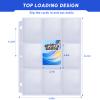 200 Pack 9 Pocket Trading Card Sleeve Pages,Page Protectors Card Sleeves Binder Sheets for 3 Ring Binder,Card Binder Sleeves for Baseball, Football, Game Sport Business Cards view 3
