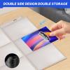 200 Pack 9 Pocket Trading Card Sleeve Pages,Page Protectors Card Sleeves Binder Sheets for 3 Ring Binder,Card Binder Sleeves for Baseball, Football, Game Sport Business Cards view 4
