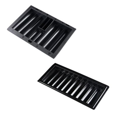MOLUCKFU 2pcs Thick Poker Chips Tray Plastic Poker Chip Tray for Table Game Holder Organized Storage
